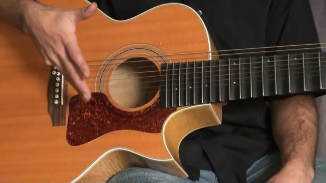 Modification d'une Guild JF-30 par le luthier Michel Pellerin