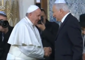 3e pape à la synagogue de Rome / Pape François (242e)